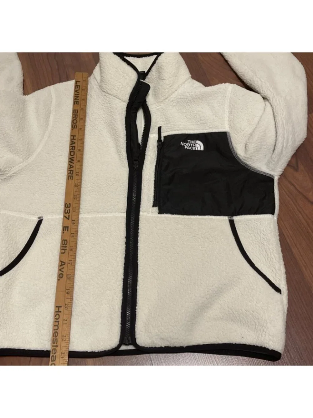 The North Face Yumiori  Full-Zip Jacket  Women's Medium White Dune Black Sherpa